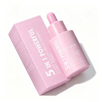 Sérum facial 5 en 1, niacinamide, acide hyaluronique, collagène, vitamine C, vitamine E, soin hydratant pour le visage liquide, 30 ml