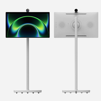 Televisor Inteligente Táctil Interactivo Android 15 de 32 Pulgadas con Pantalla FHD, Estéreo Integrado, Inalámbrico, Portátil, para Juegos, para Baño, Blanco
