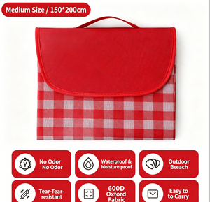 Tapis de pique-nique pliable en tissu Oxford, imperméable, pour le camping en plein air, tapis de sol portable et résistant à l'humidité - Product Image 1