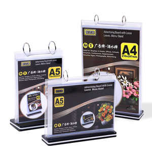 Số lượng lớn A4 đa trang <span class=keywords><strong>menu</strong></span> đứng đơn giá chủ hiển thị đứng Acrylic giữ dấu hiệu cho cửa hàng bán lẻ - Product Image 5