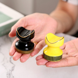 Mini soporte portátil de viaje para cigarros de cerámica, Mini estante para cigarrillos con Cenicero, accesorios para fumar, estante de exhibición - Product Image 4