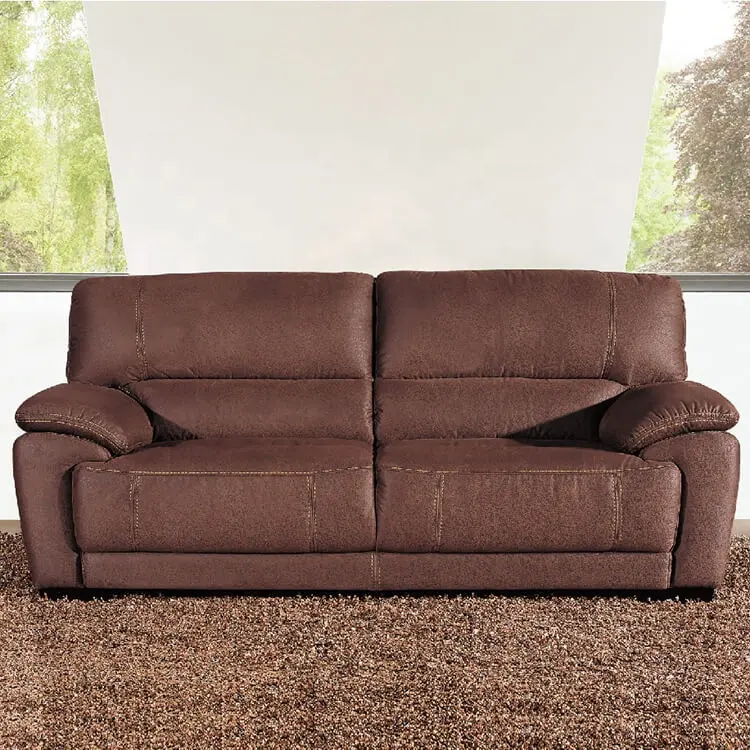 Type Set Fabric PU Leather Home Furniture Living Room European Classic Farnichar Decorator Love Seat Arab Style Brown Sofa