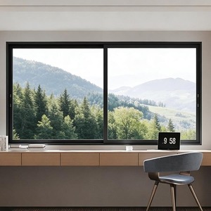 Fenêtre coulissante horizontale en aluminium à rupture de pont thermique, <span class=keywords><strong>double</strong></span> <span class=keywords><strong>vitrage</strong></span> insonorisé, design moderne NFRC, sur mesure - Product Image 3