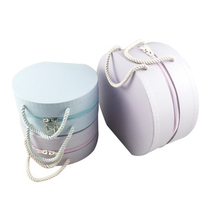 China Manufacturer Custom Kids Small Cardboard Suitcase Shaped Gift Box 3 Sets