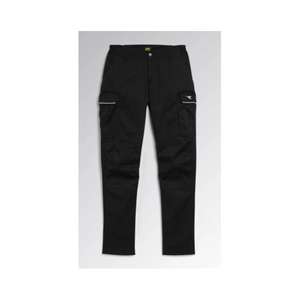 DIADORA UTILITY - 702.177675-80013/46 <b>Women</b>’s black <b>slim</b>-<b>fit</b> <b>cargo</b> work <b>trousers</b> - EAN 8032521942400 WORK <b>TROUSERS</b> - Product Image 1
