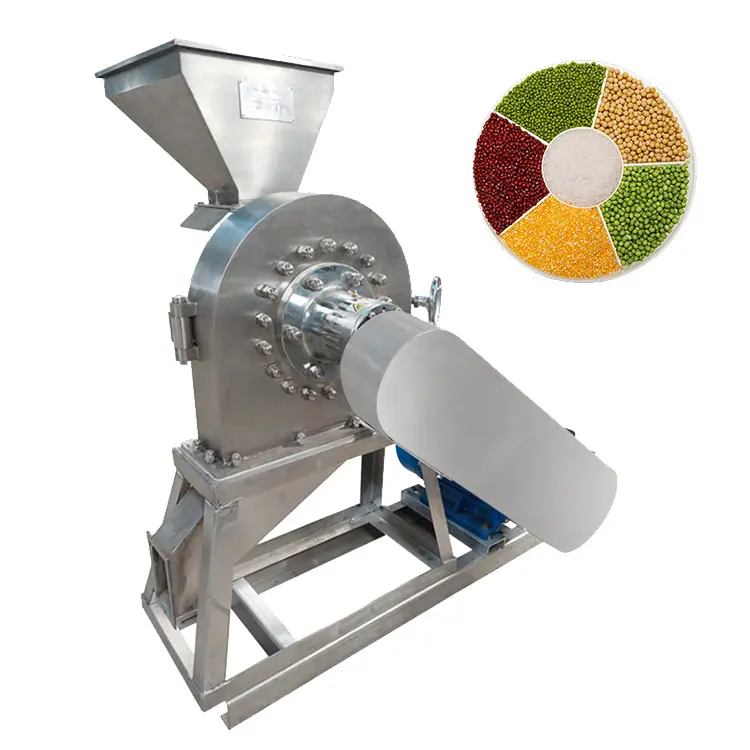 Промышленная Коммерческая автоматическая мельница для измельчения Чили кукурузы, молотковая мельница, порошковая шлифовальная машина