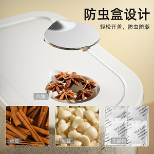 Dropshipping Shopify Household Plastic Rice Storage Container Insect Proof Moisture Seal Bucket <b>Flour</b> Grain Tank - Product Image 6