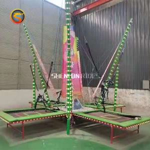 <span class=keywords><strong>Shenlong</strong></span> China, Juegos Mecánicos para Parques de Diversiones, Trampolín Eléctrico 4 en 1 para Niños con Luces, Estructura de Acero Aleado, Potencia de 2 kW - Product Image 5