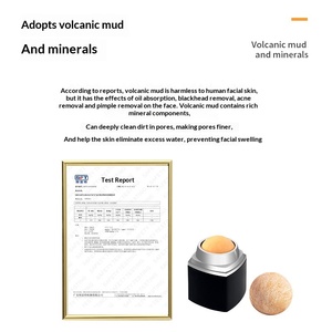 Balle absorbante d'huile pour massage facial, nettoyage des pores, instrument de beauté portable, design carré et circulaire, facile à nettoyer, contrôle du sébum, pour la peau - Product Image 2