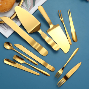 Factory-direct Stainless Steel Modern Minimalist Cake Spatula Mooncake <b>Knife</b> <b>Fork</b> Spoon Set - Product Image 2