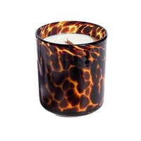 Pot en verre imprimé léopard vintage bougie parfumée cire de soja bougie personnalisée en gros pour la décoration cadeau Thanksgiving