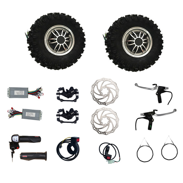 13 Inch High Speed Single Shaft Brushless Electric Motors Controller Kits 250W-1000W BLDC Electric Hub Motor With Off-Road Tire