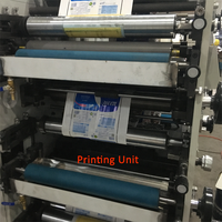 Machine d'impression flexographique automatique à 5 couleurs avec séchage UV pour la production de papier d'étiquettes et de cartes