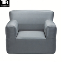 Fauteuil de camping gonflable haut de gamme avec housse en tissu amovible et lavable, chaise longue gonflable robuste pour films en plein air