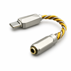 32-битный 384 кГц короткий посеребренный медный DAC-чипсет Type-C на 3,5 мм: Hi-Fi аудиоадаптер для компьютера и колонок - Product Image 2
