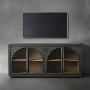 Gabinete de <span class=keywords><strong>TV</strong></span> RH American Country Oak, gabinete de exhibición de gama alta, consola de medios de lujo - Product Image 5