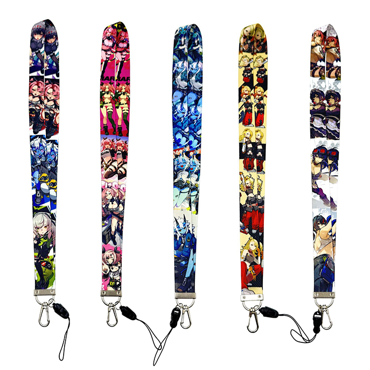 New Polyester Lanyards Wholesale Cute Cartoon Luffy Piece High Quality Fashionable Colorful Phone Card Neck Anti Lost Strap Image 2