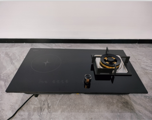 <span class=keywords><strong>Cocina</strong></span> de Inducción Eléctrica y Gas de 2 Quemadores con Cubierta de Vidrio Templado y Pantalla Táctil con Control de Metal - Product Image 2