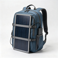 Sac à dos pour appareil photo bleu, sac de photographie avec ouverture frontale, compartiments rembourrés, sac à dos pour ordinateur portable, adapté aux photographes en voyage