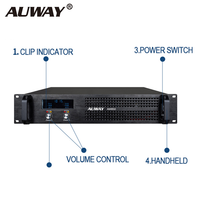 Amplificateur de puissance 2U AM450 400W, circuit classe H, 4 ohms, métal, bonne qualité sonore