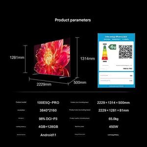 Tivi thông minh Android WiFi QLED MINILED Ultra HD 4K 8K không viền, kích thước tùy chỉnh OEM 32 43 50 55 60 65 70 75 85 inch - Product Image 2