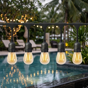 Waterproof 5M 10M E27 Bulbs LED String <strong>Lights</strong> <strong>Indoor</strong> Outdoor Hanging <strong>Solar</strong> Camping <strong>Lights</strong> String - Product Image 2