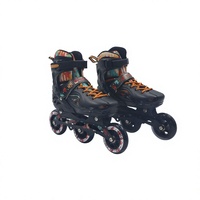 Patins à roulettes professionnels 2 en 1 en fibre de carbone réglables en PU pour adultes