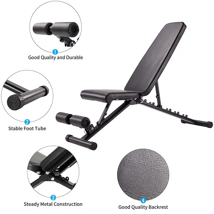 Faltbare Bank Verstellbare Hantel bank Workout Incline Weight Lifting Bench