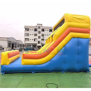 Outdoor kids dual lane bouncy <b>house</b> toboggan gonflable jumping castle bouncer commercial <b>inflatable</b> dry slide - Product Image 2