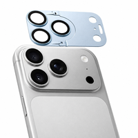 Protecteur d'objectif d'appareil photo anti-explosion pour iPhone 18 Pro Max, protections d'objectif d'appareil photo en verre trempé 3D