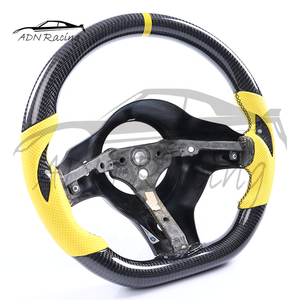 Volant de voiture en cuir jaune en fibre de carbone personnalisé 2003-2010 pour <span class=keywords><strong>Dodge</strong></span> <span class=keywords><strong>Viper</strong></span> <span class=keywords><strong>SRT</strong></span> SRT10 - Product Image 3