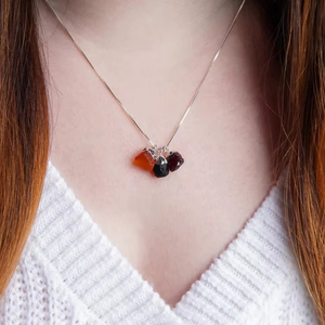 Collar con Colgante <span class=keywords><strong>de</strong></span> Cristal Natural del Signo Zodiacal Géminis, Joyerí<span class=keywords><strong>a</strong></span> Zodiacal, Regalo para Mujer - Product Image 3