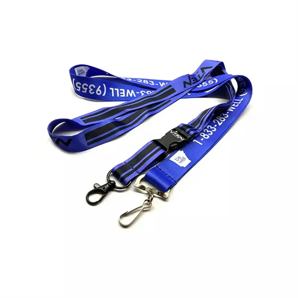 Factory Customized Polyester Lanyards Full Color Printing Neck Straps with Logo Custom design with Card Holders lanyard