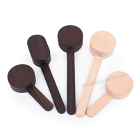 Cuillère à grains de café bois de noyer expresso café cuillère à mesurer en bois cuillère doseuse haricots thé sucre café accessoires