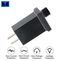 Adaptateur d'alimentation mural étanche 12W pour lampe LED d'arbre de Noël, décorations d'Halloween, transformateur IP44, sortie DC 12V 1A