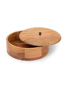 Hot Selling 100% Natural Pure Quality Handmade Wood Bowl Polished Box Pot Serving Home Hotel Restaurant Party Eco-Friendly - Product Image 4