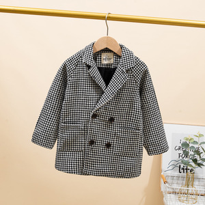 Manteau en laine automne hiver pour garçons veste <span class=keywords><strong>mi</strong></span>-<span class=keywords><strong>longue</strong></span> décontractée en tailles moyennes et grandes vêtements pour enfants en gros - Product Image 6