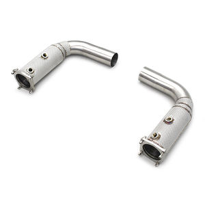 Escape de coche automático para <span class=keywords><strong>Porsche</strong></span> 911 <span class=keywords><strong>991</strong></span>/<span class=keywords><strong>991</strong></span>.2 <span class=keywords><strong>Turbo</strong></span> S 3,8 T 2017-2019 tubo de escape de flujo libre de acero inoxidable - Product Image 1