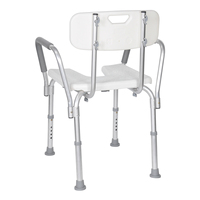 Chaise de douche robuste pour l'intérieur de la douche, siège de bain avec découpe en U, antidérapant, tabouret de bain réglable pour personnes handicapées et femmes enceintes