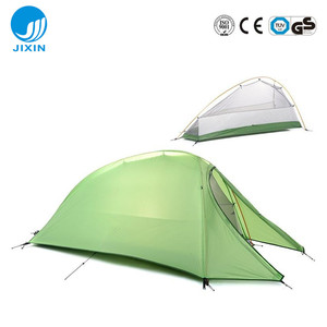 Extérieur 1-2 personnes quatre saisons une chambre Trigone/V-type sol clou UV imperméable Polyester famille léger Camping tente - Product Image 4
