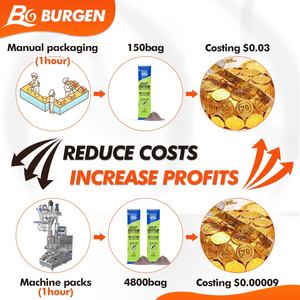 Machine d'emballage automatique verticale à grande vitesse pour sachets de liquides alimentaires et cosmétiques, haute productivité, emballage papier, étiquetage, sacs - Product Image 3