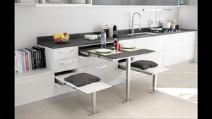 <span class=keywords><strong>Tavolo</strong></span> da Studio Moderno Salvaspazio Trasformabile a <span class=keywords><strong>Parete</strong></span>, <span class=keywords><strong>Tavolo</strong></span> da Pranzo Pieghevole Estensibile per <span class=keywords><strong>Cucina</strong></span> - Product Image 6