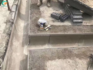 Gouttière de jardin solaire extérieure en béton polymère avec <span class=keywords><strong>couvercle</strong></span> en acier inoxydable - Product Image 5