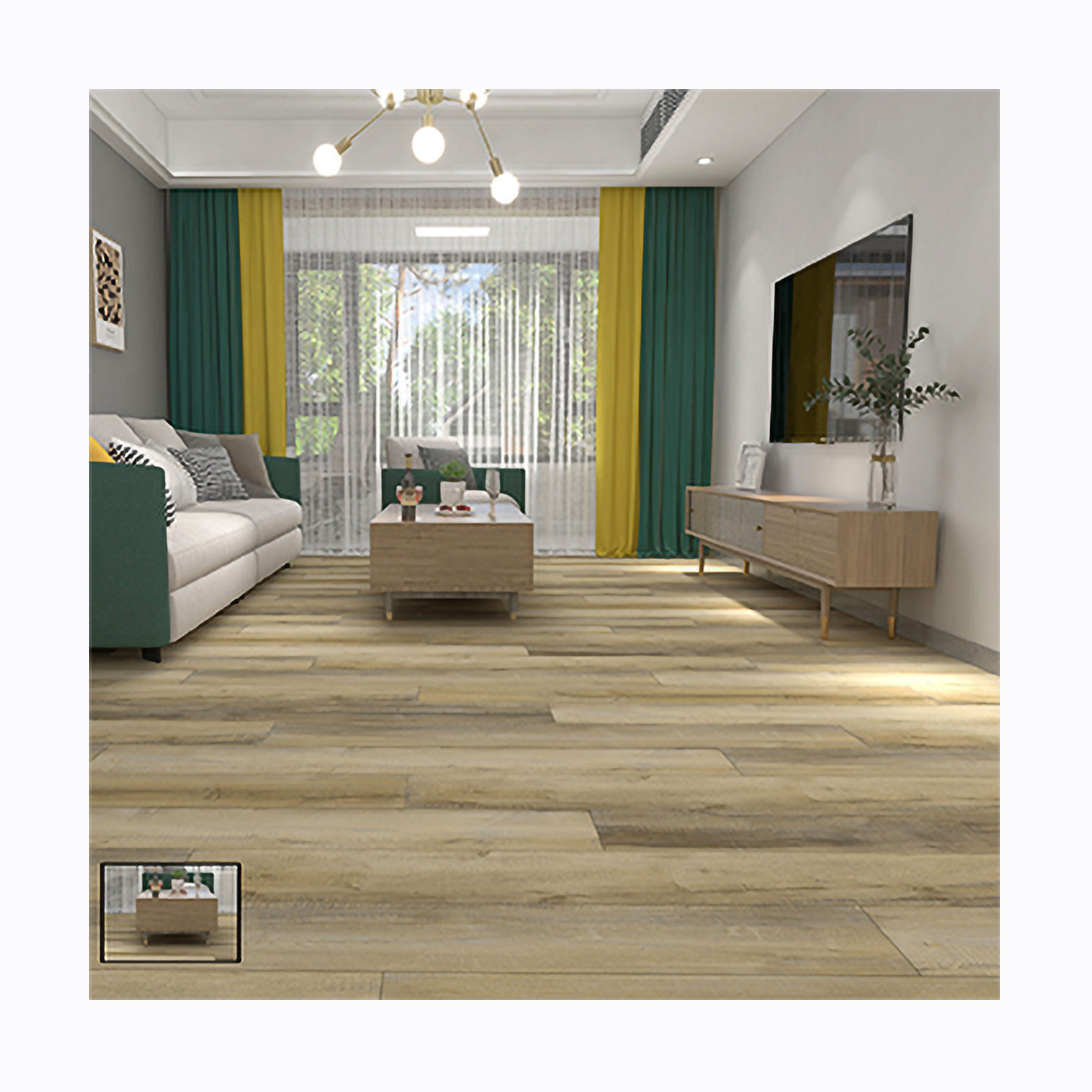 Tablones del suelo del vinilo del SPC MGM88306-06