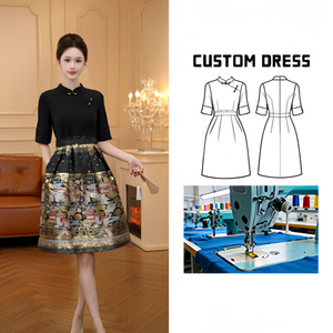 6089 [Shui Qing Sha <span class=keywords><strong>Bai</strong></span>] Nouvelle <span class=keywords><strong>robe</strong></span> Cheongsam de style chinois, jupe Hanfu jacquard de qualité supérieure - Product Image 1