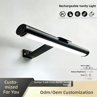 Lampe murale magnétique détachable à LED, barre lumineuse tactile rotative pour lecture, chambre, salon, galerie