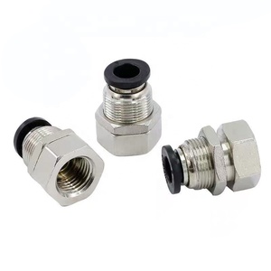 Conexiones Neumáticas de Latón <span class=keywords><strong>PMF</strong></span>, Conexión Rápida Hembra de Empuje para Manguera de Aire, Conexiones Neumáticas de Plástico con Superficie Pintada - Product Image 4
