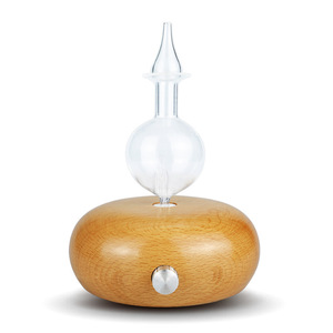 Wooden Aroma <b>Diffuser</b> 20Ml Fog Free Led Light Essential <b>Oil</b> Humidifier For Home Office Use - Product Image 1