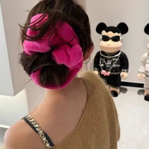 Autumn and Winter <b>Extra</b>-<b>Large</b> Sexy Women's Hair Scrunchies Dry Hair <b>Towel</b> Headwear Absorbent Microfiber Plush Quick-drying - Product Image 3