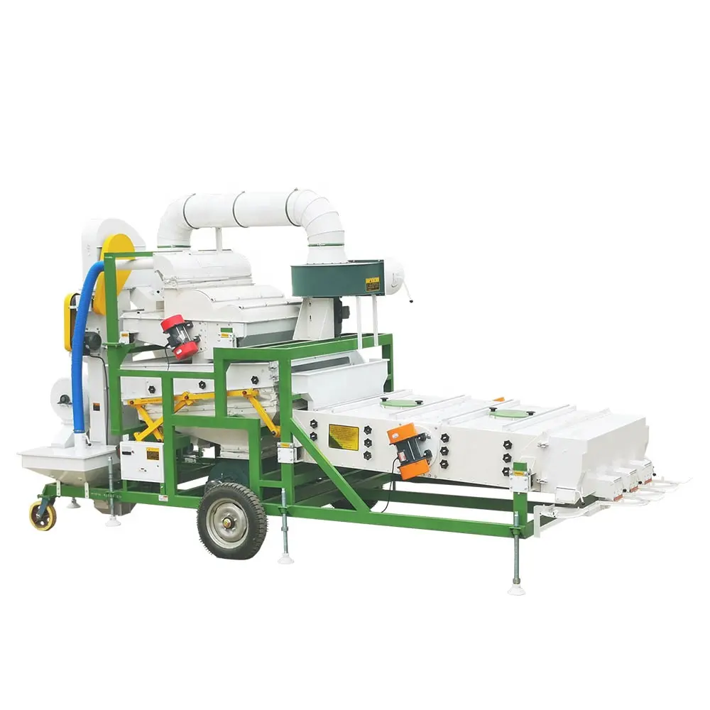 5XFZ-10C2 pirinç susam tohumu işleme makinesi cep tahıl tohumu buğday mısır çeltik yerçekimi ayırıcı için temizleme derecelendirme makinesi